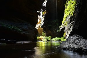 River caves canyon